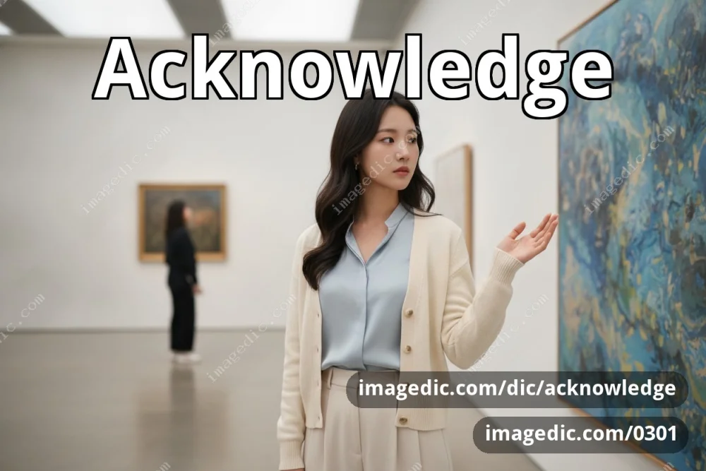 acknowledge