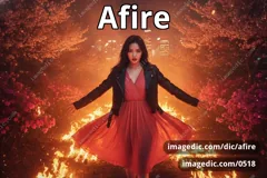 afire