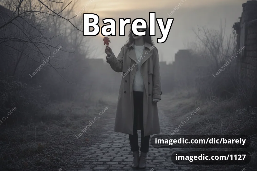 barely