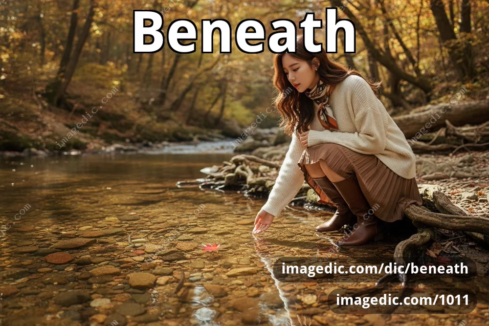 beneath