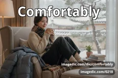 comfortably
