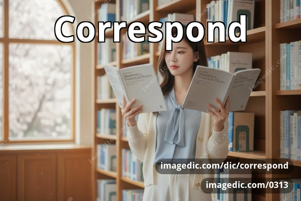 correspond
