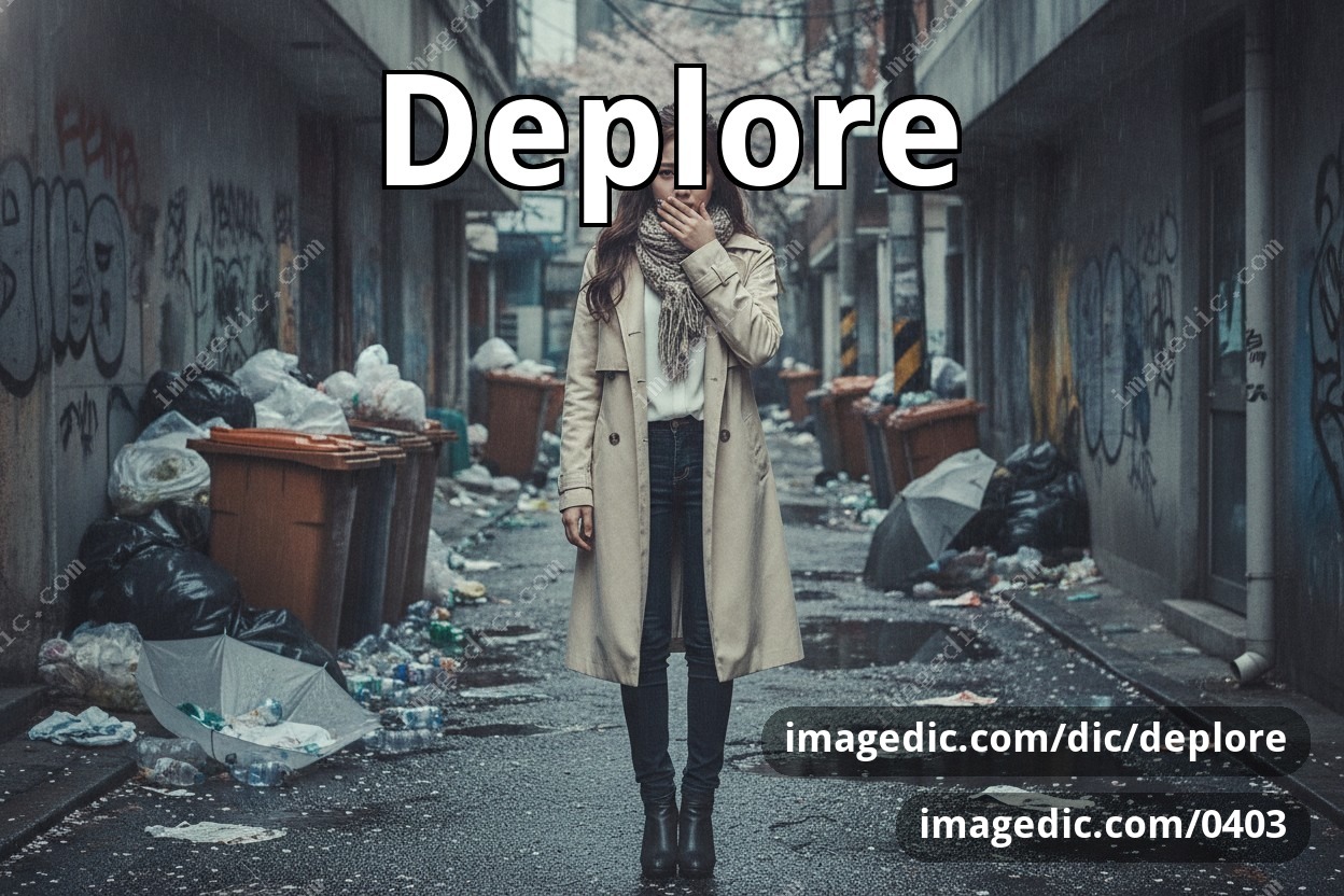 deplore