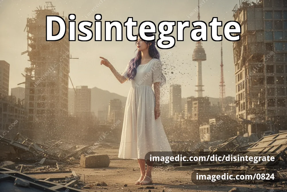 disintegrate