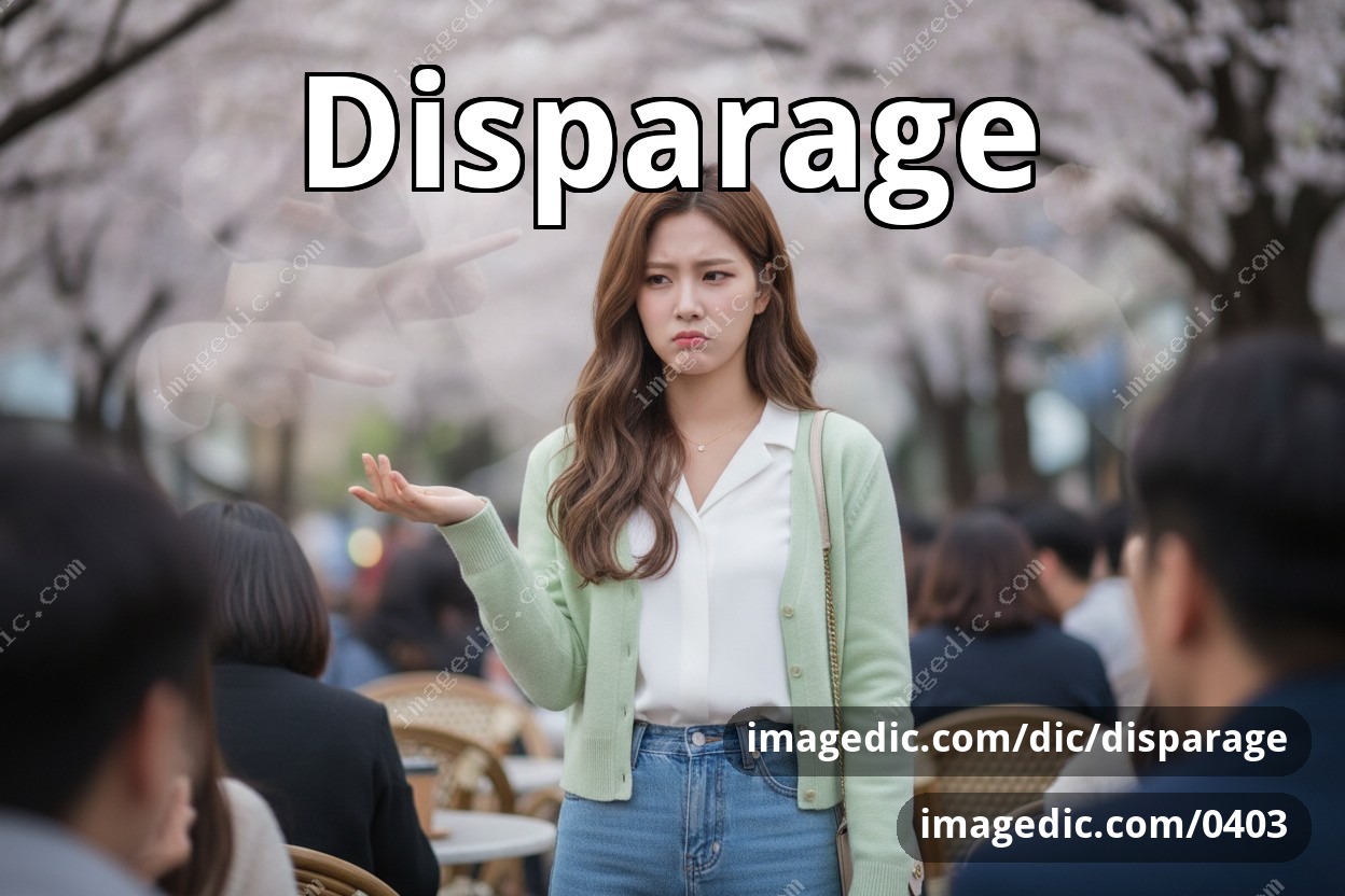 disparage