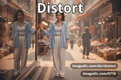 distort