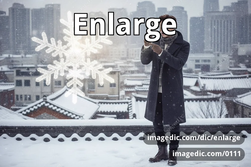 enlarge