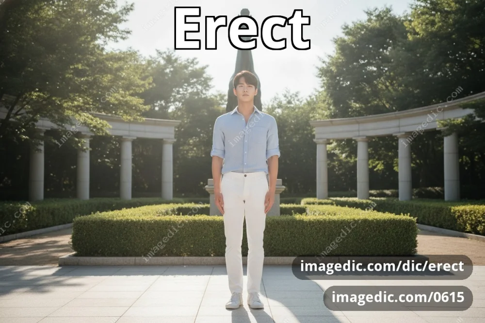 erect
