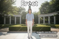 erect