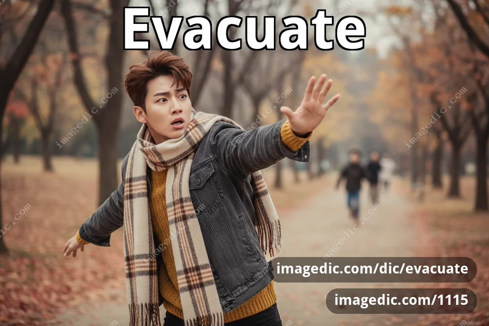 evacuate