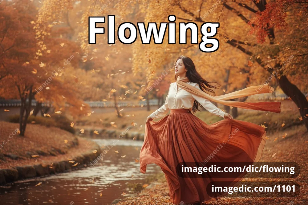 flowing