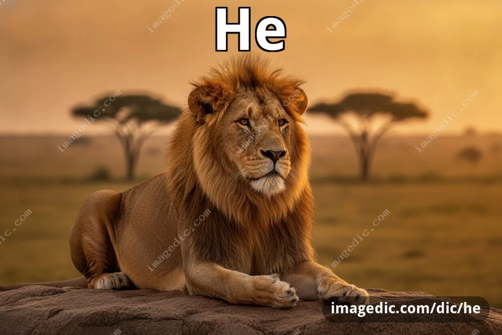 he