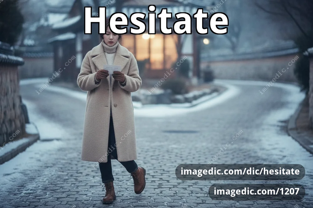 hesitate