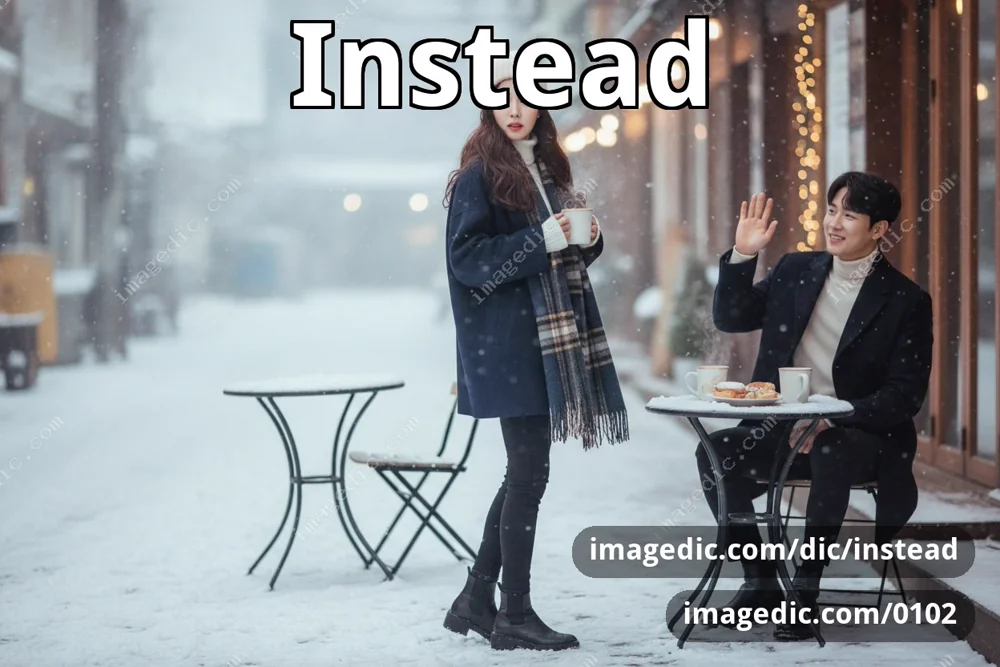instead