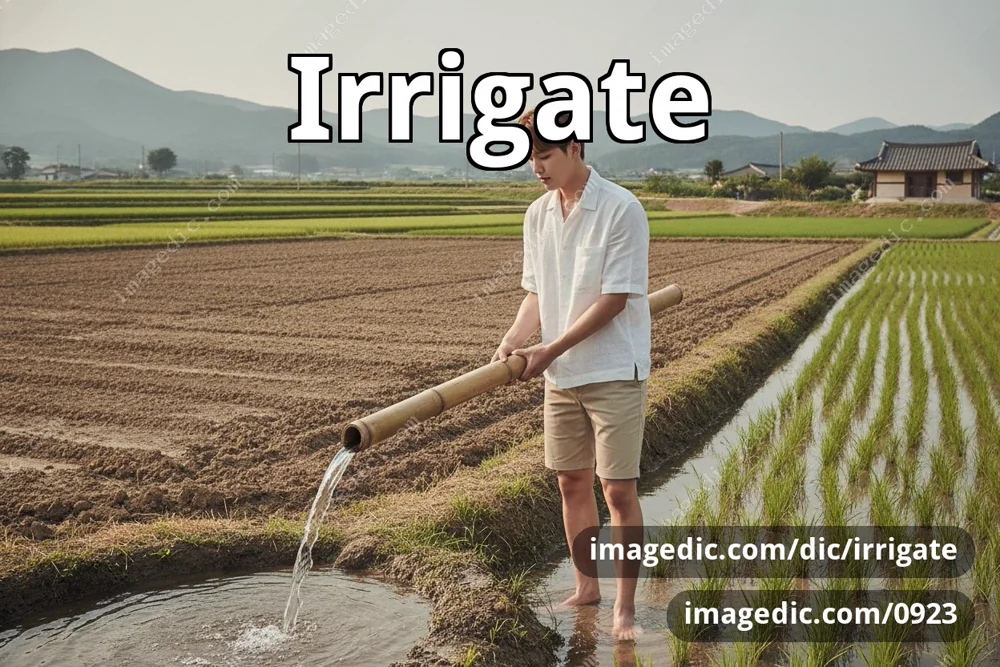 irrigate