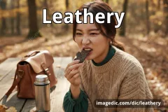 leathery