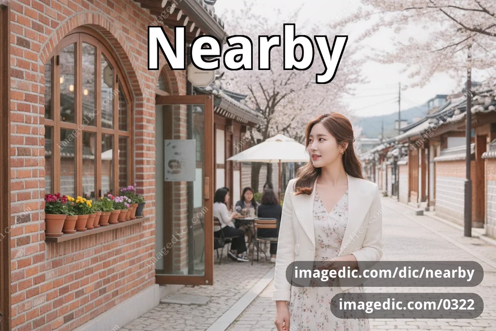 nearby