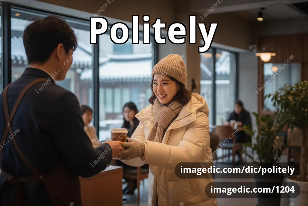 politely
