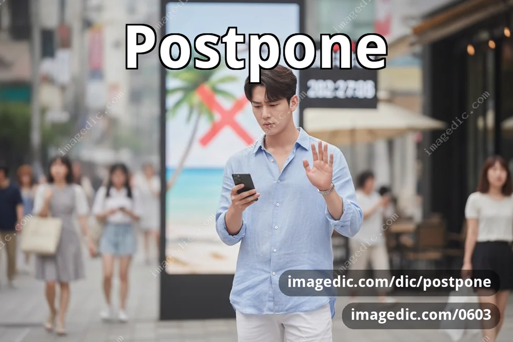 postpone