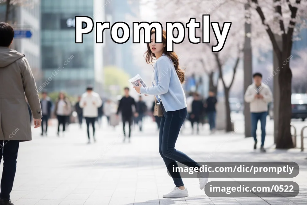 promptly