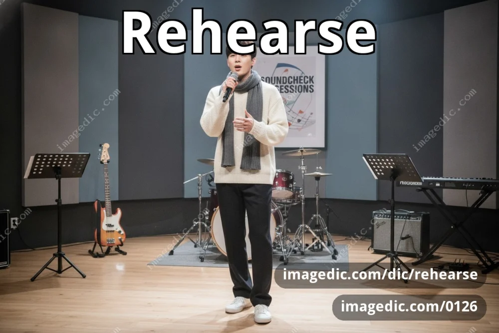 rehearse