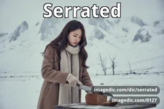 serrated