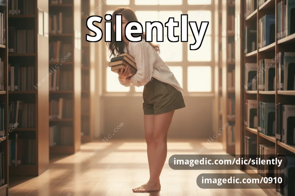 silently