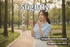 slightly