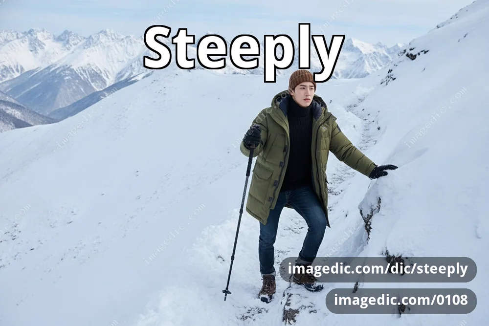 steeply