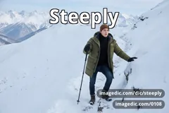 steeply