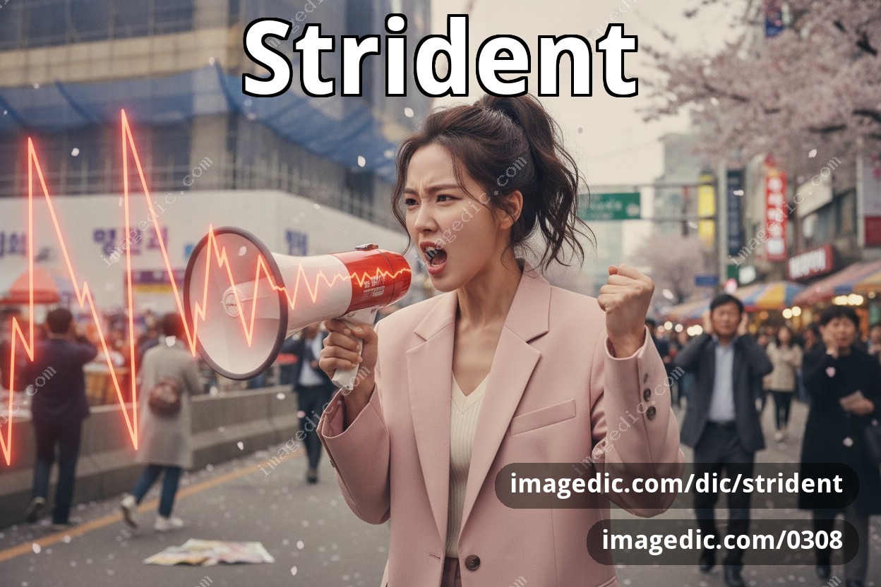strident