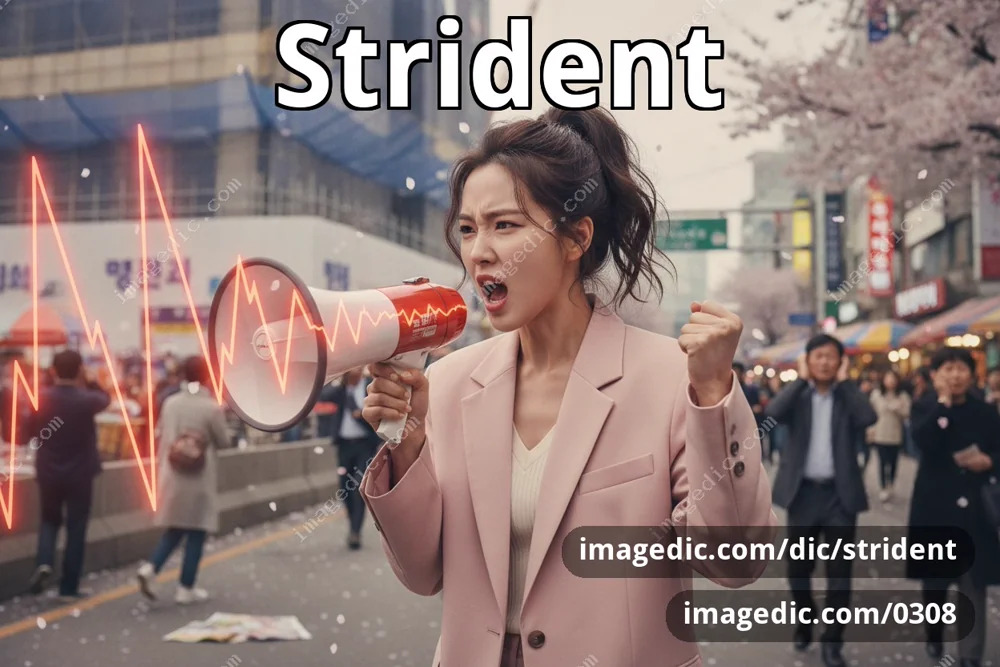 strident