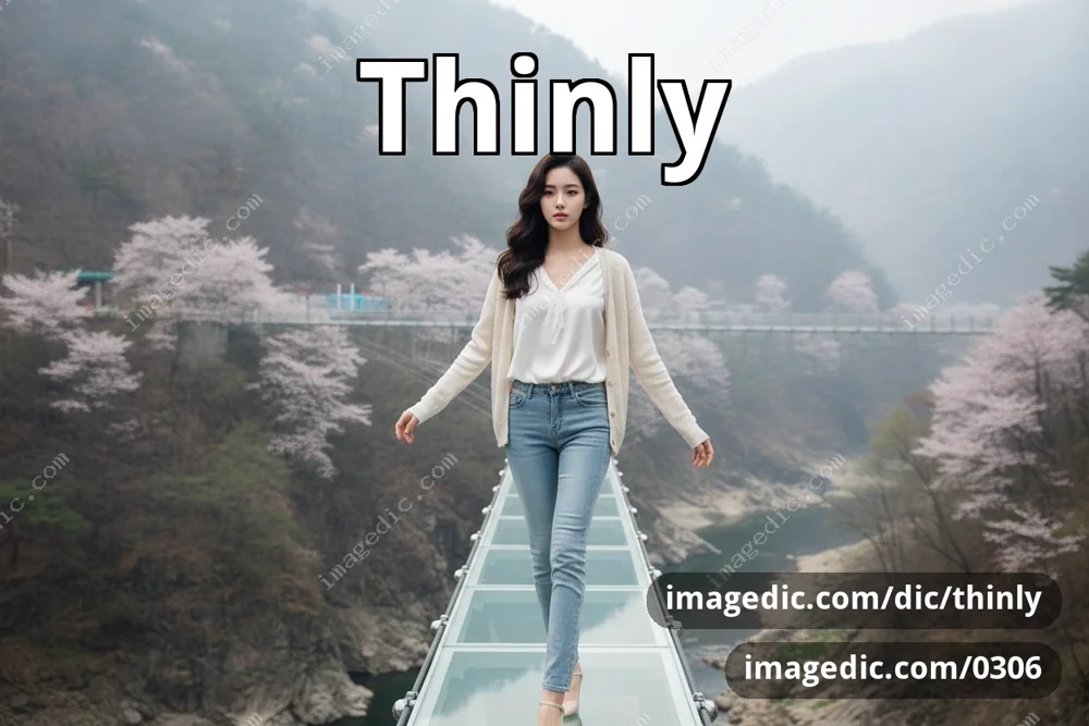 thinly