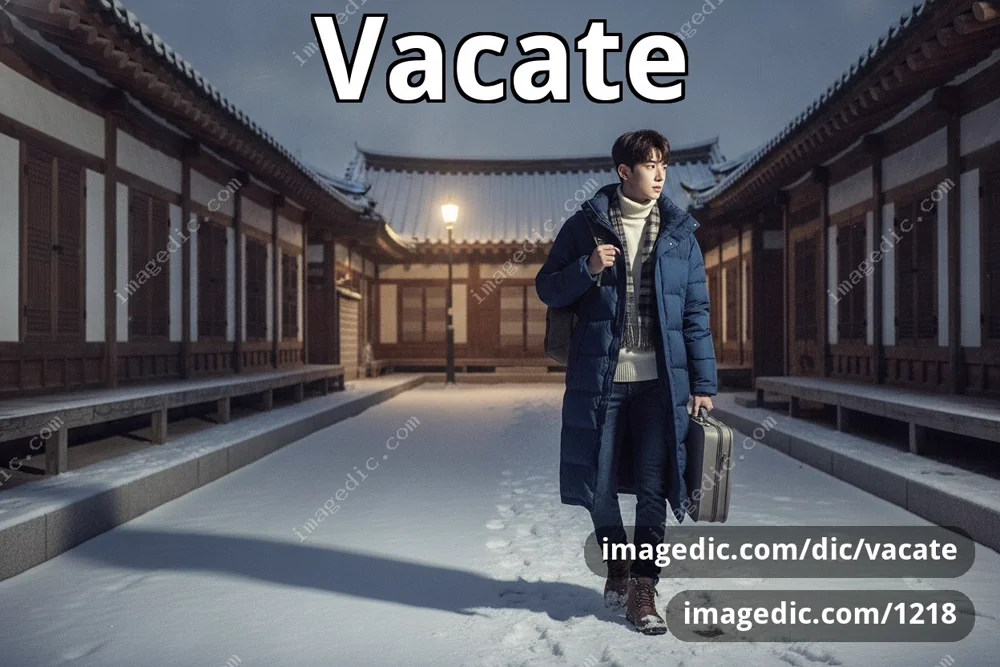 vacate