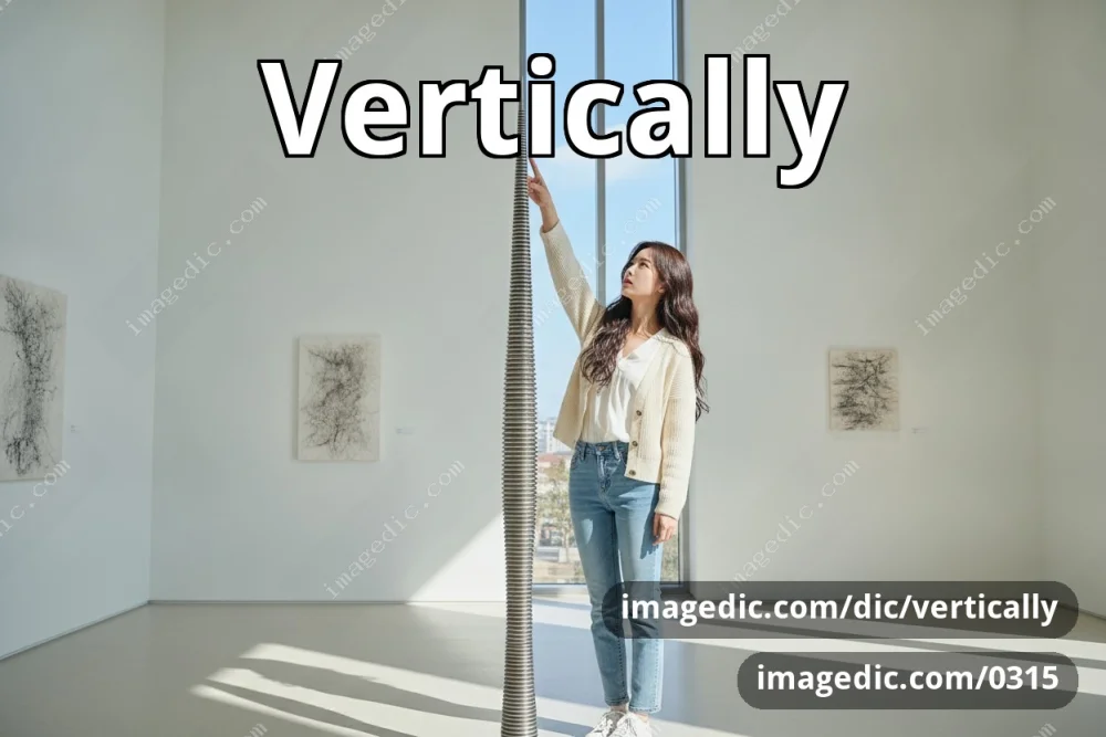 vertically