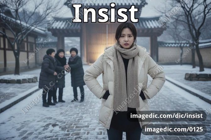 insist