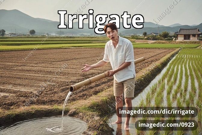 irrigate