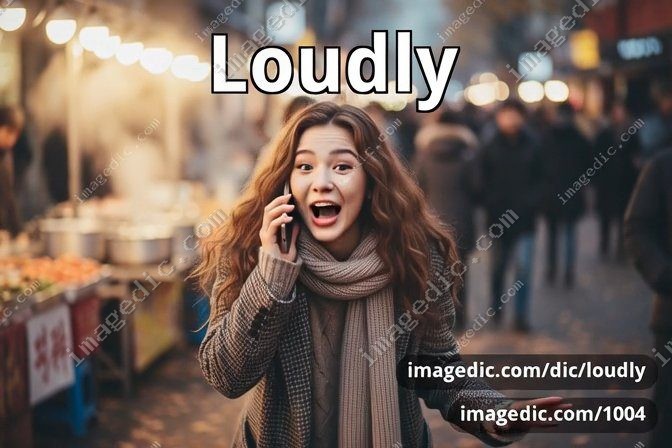 loudly