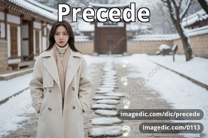 precede