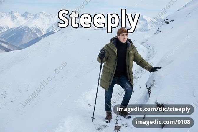 steeply