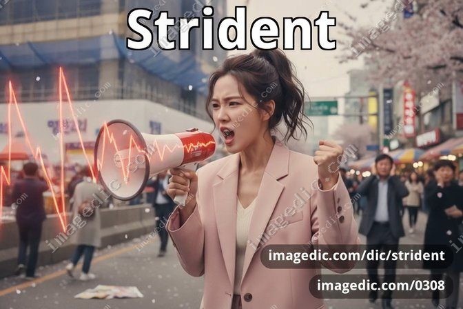 strident