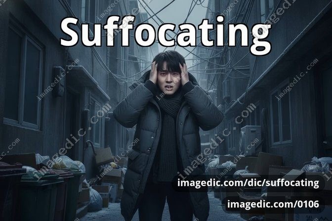 suffocating