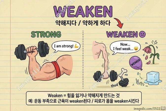weaken